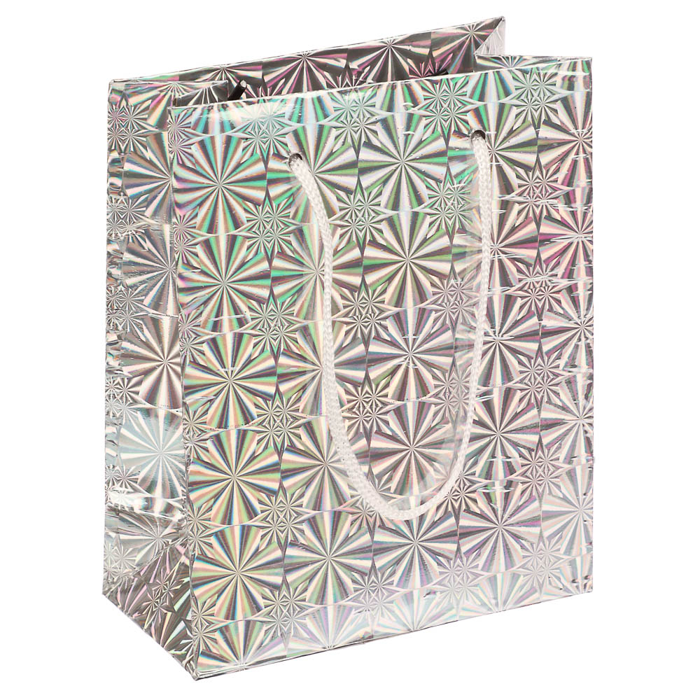Пакет подарочный бумажный тм СНОУ БУМ 11,5x14,5x6,5 см, фольгированный, 6 цветов - #6