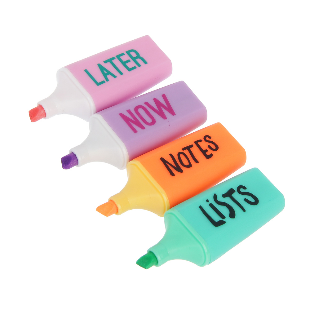 Набор маркеров-выделителей, 4 шт, 4 цвета - #2