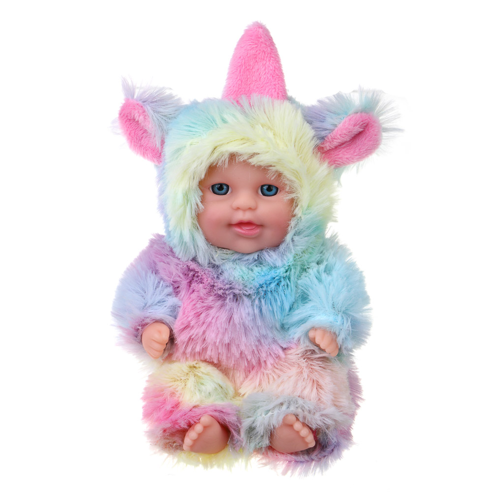 ИГРОЛЕНД Пупс в кигуруми 12 см, PVC, PP, полиэстер, 10,2х5х17 см - #5