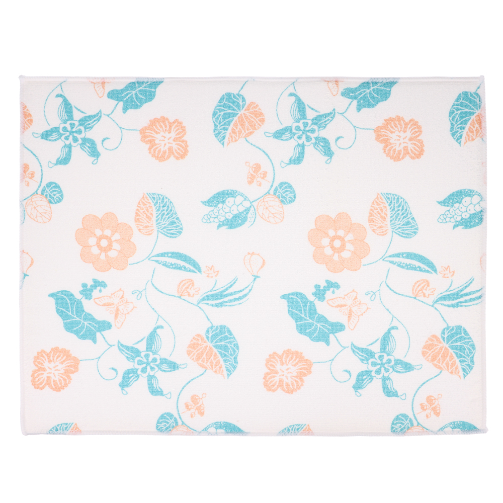 VETTA Салфетка для сушки посуды из микрофибры, "Цветы", 38x50см, 300г/кв.м, 1 дизайн - #1