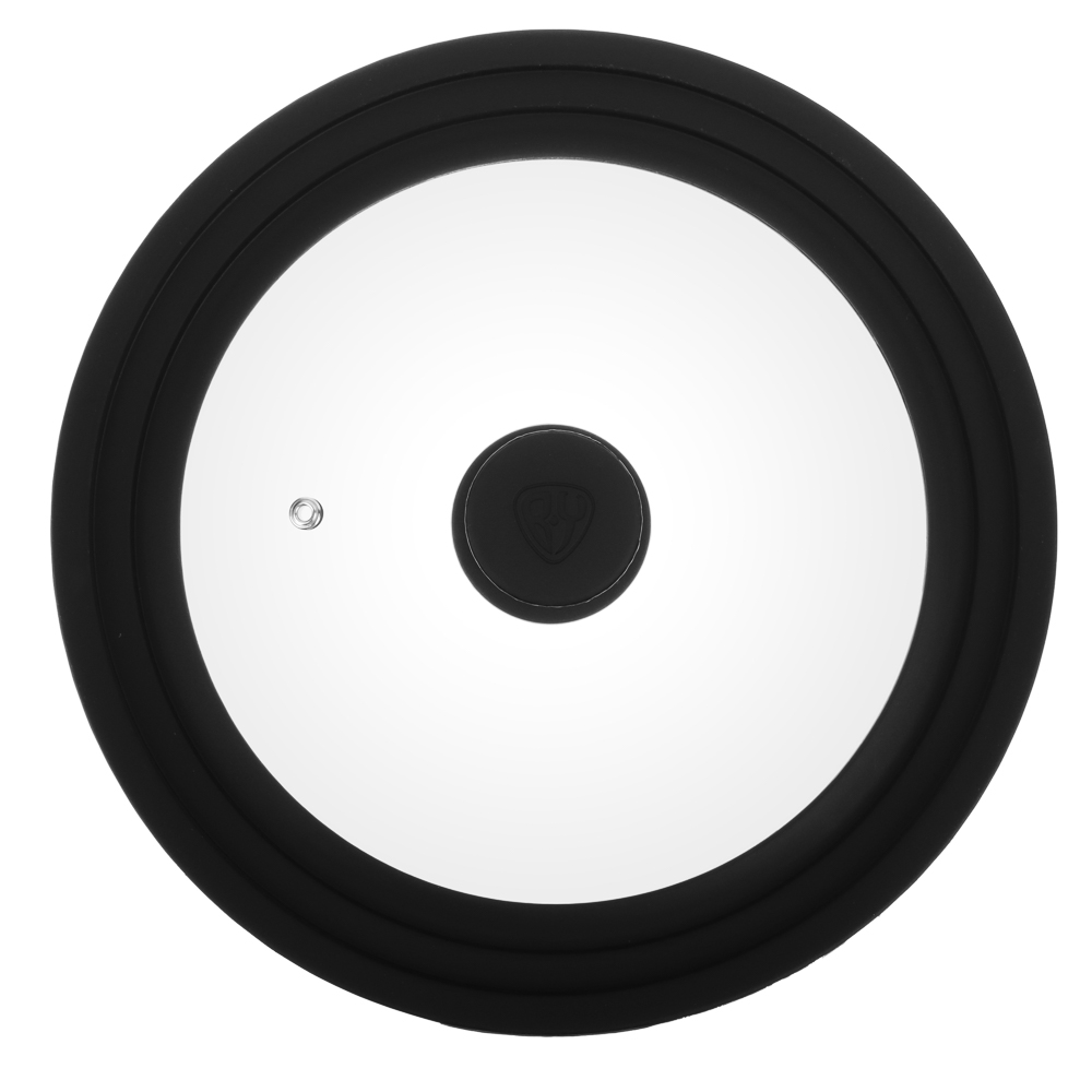 SATOSHI Крышка универсальная стекло/силикон с ручкой, 24-26-28см - #5