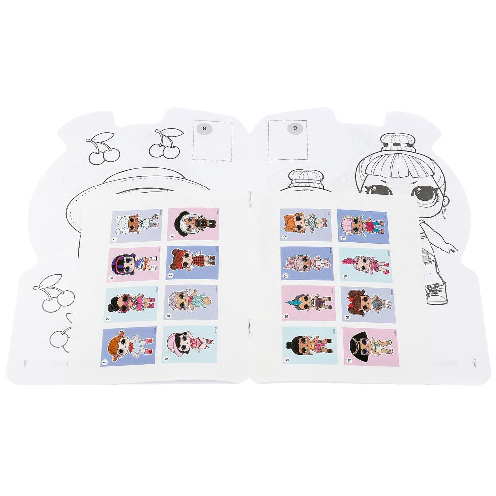 УМКА Раскраска "Наклей и раскрась. Мультгерои", бумага, картон, 21х15x0,5см, 8 дизайнов - #9