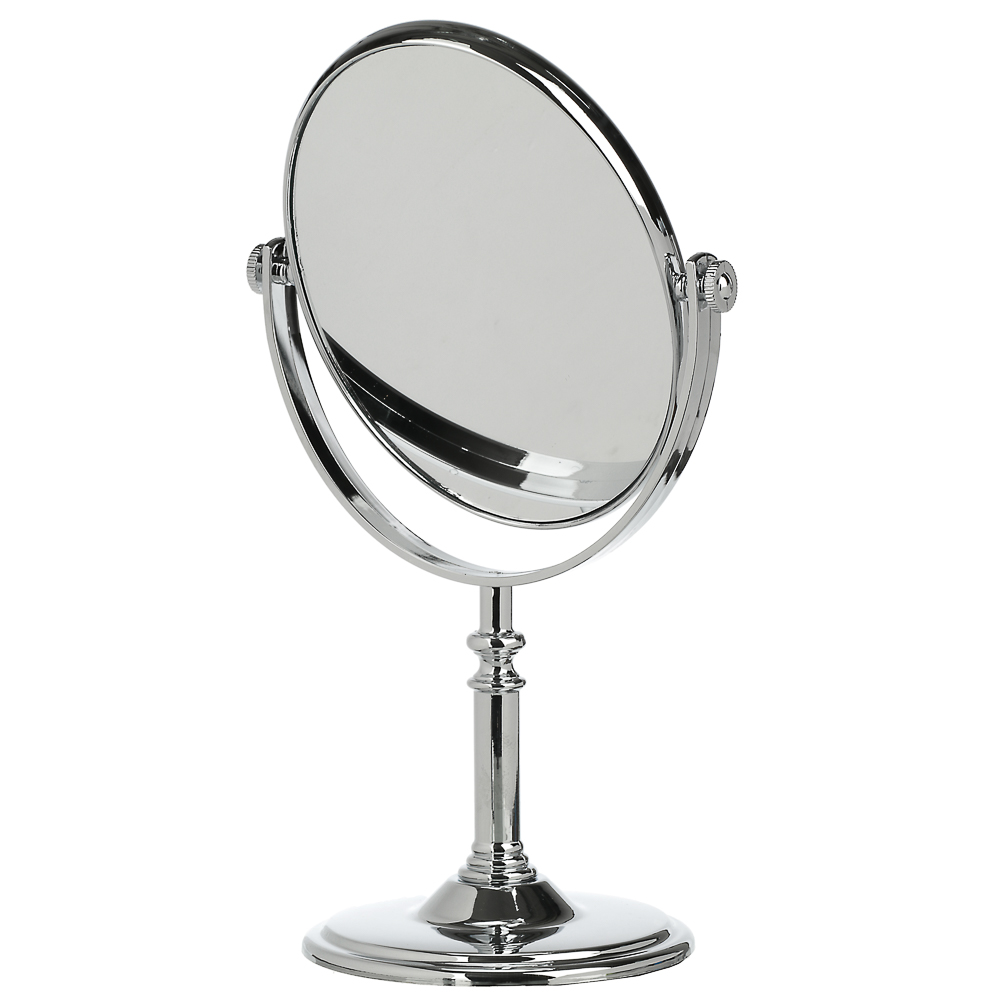 ЮНИLOOK Зеркало настольное, пластик, стекло, 16-17,5x26-28,5см, 3 дизайна - #2