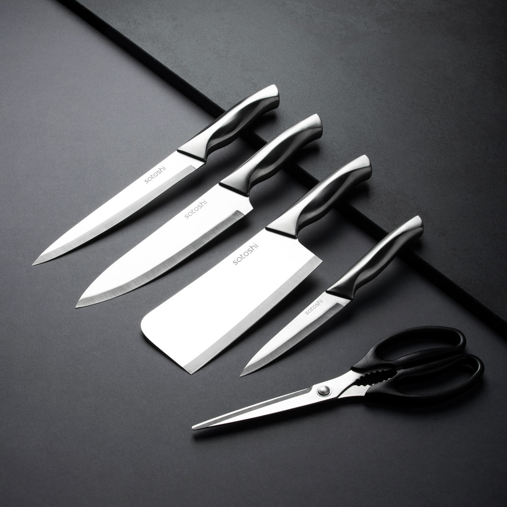 SATOSHI Саура Набор ножей кухонных 6пр, на подставке - #16