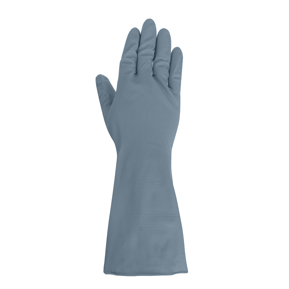 VETTA Перчатки хозяйственные, прочные, размер L, серо-голубые, ПВХ - #4