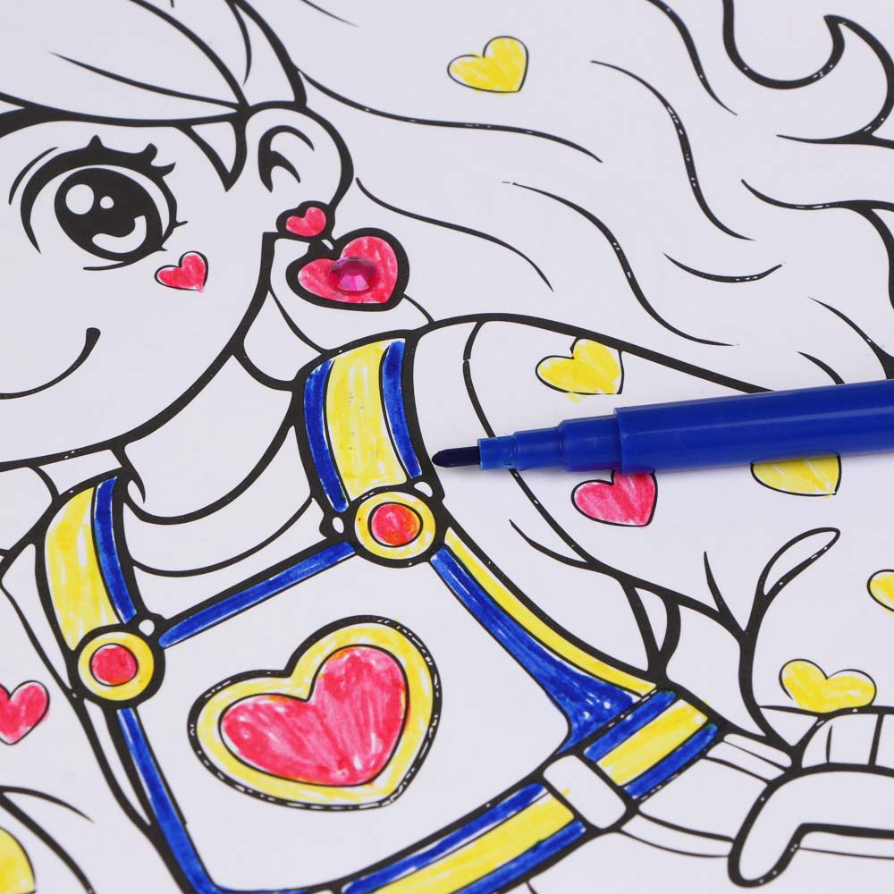 ХОББИХИТ Набор для творчества "Собирай и раскрашивай", картон, РР, 30х21см, 3 дизайна - #12