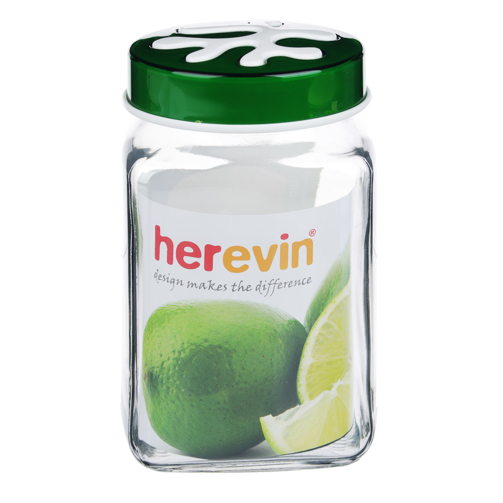 HEREVIN Пазл Банка для сыпучих продуктов, стекло, 1л, 3 цвета, 137011-804 - #4