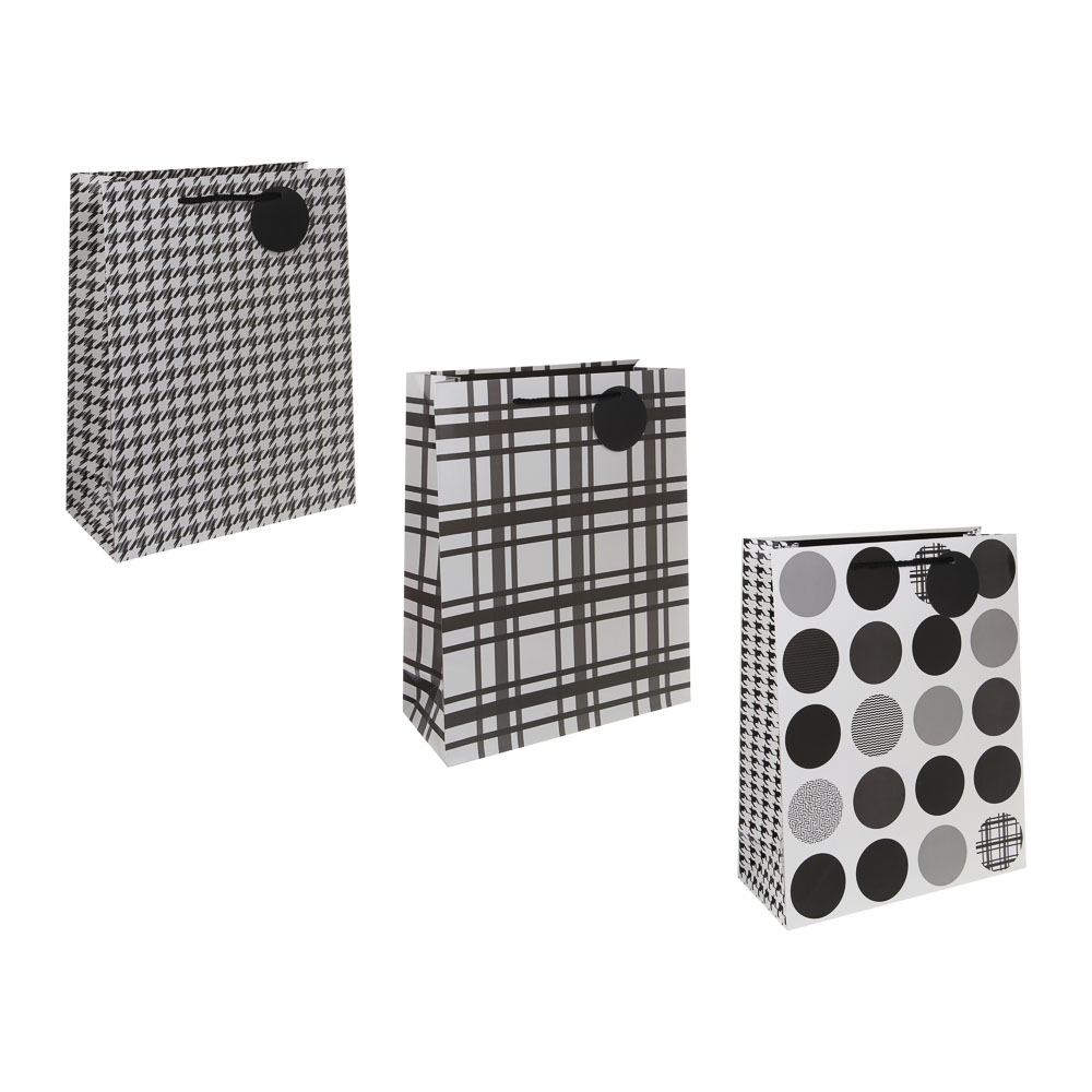 Пакет тм Fntastic подарочный, принт, с шильдиком, 32x26x10 см, бумага, 3 диз. - #1