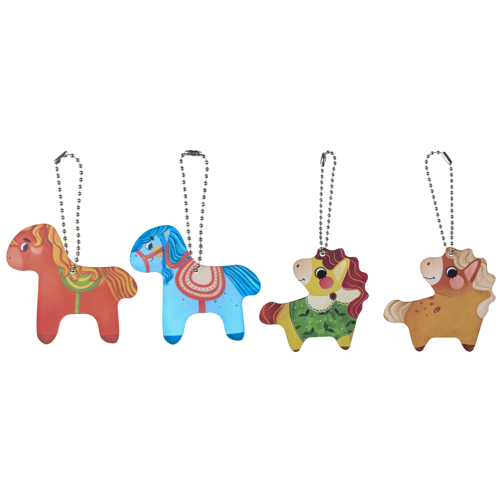 Брелок Лошадка, 7 см, акрил 3 мм, печать УФ, 4 дизайна - #1