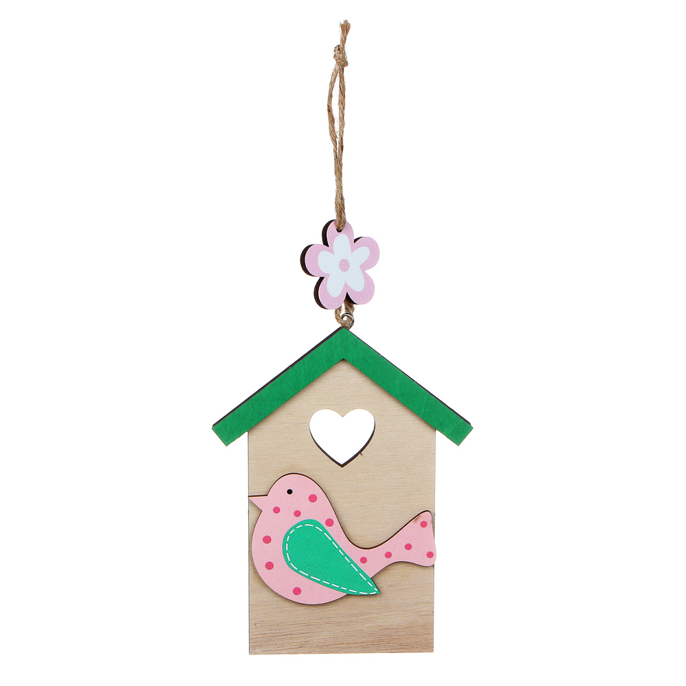 INBLOOM Подвеска декоративная садовая Скворечник, 28 см, МДФ, 2 дизайна - #2