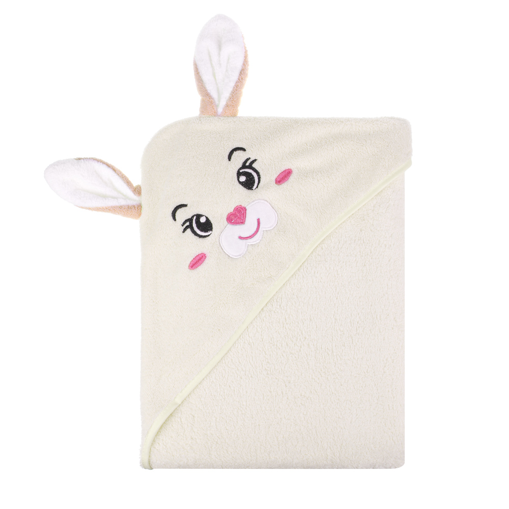 PROVANCE Полотенце-пончо махровое с капюшоном 80%ПЭ, 20% полиамид, 105х105см, 280гр/м, 3 дизайна - #2