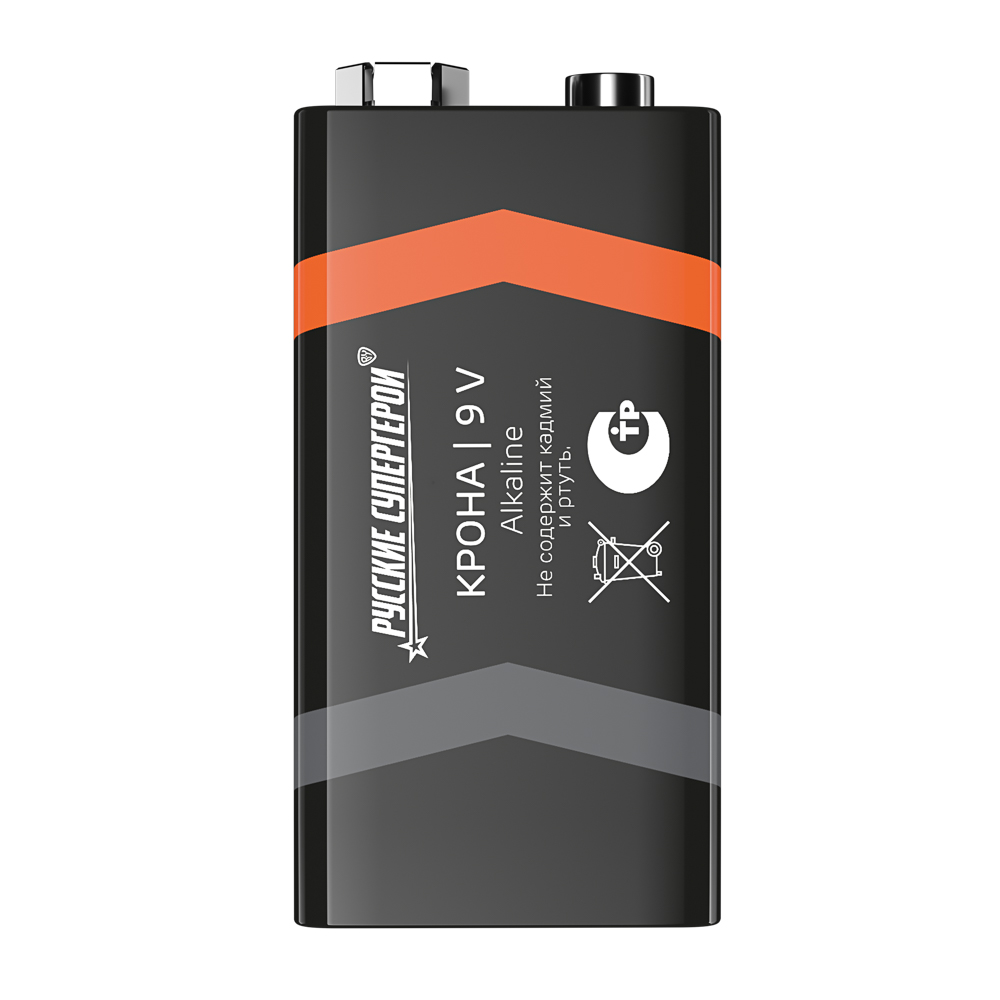 Батарейка КРОНА BY (6LF22, 6LR61) 1шт в блистере, щелочная 9В - #5