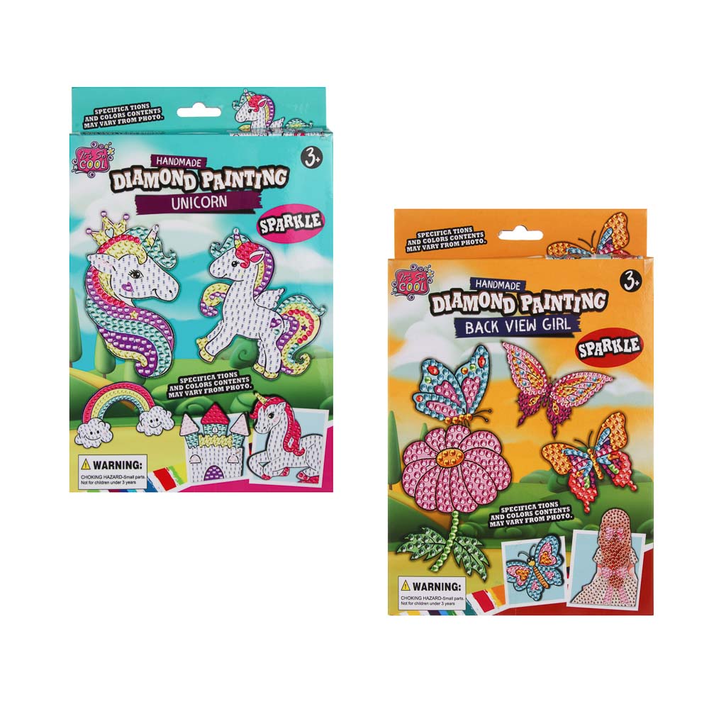 Набор для творчества "Сверкающие стикеры", ХОББИХИТ, 15х2х22,5см, PP, PVC, 2 дизайна - #1