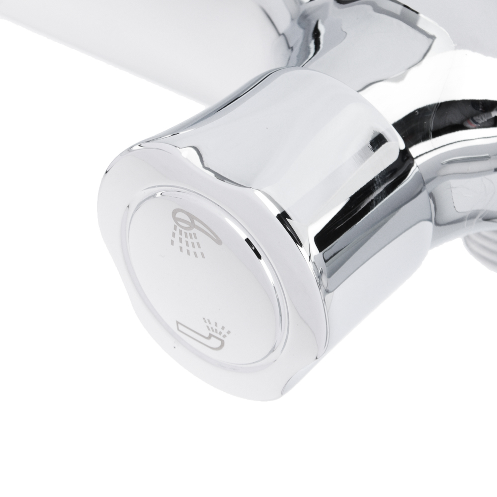 Смеситель для ванны RAIN Малахит, однорычажный, короткий излив, хром - #4