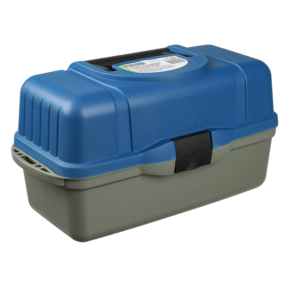 AZOR FISHING Ящик рыболова трехполочный, 45x22,x24см, пластик, синий (MB-PL-07_2) - #1