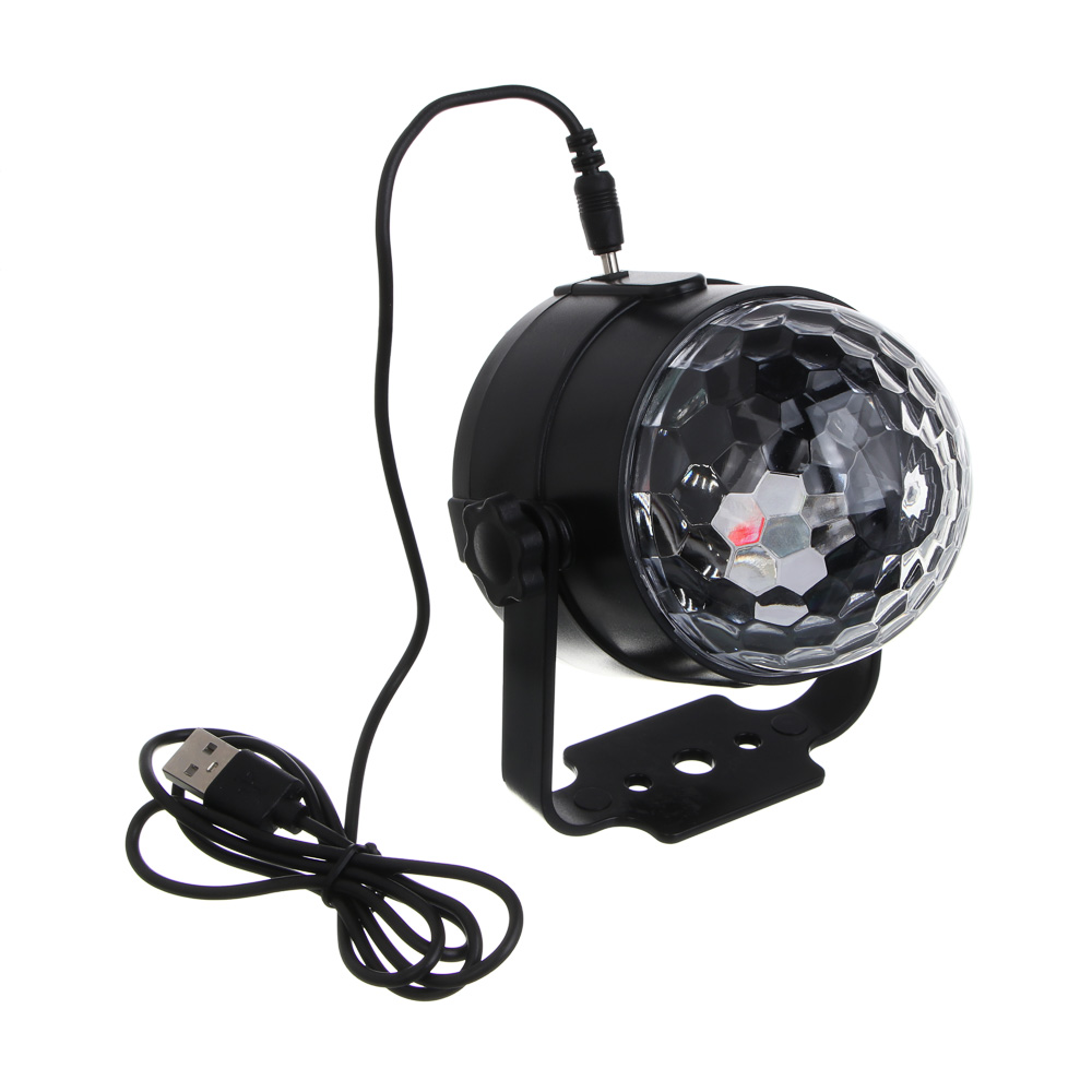 Светильник-проектор "Галактика", 9.3х10.3см, 3LED, RGB, 7 режимов, USB - #6