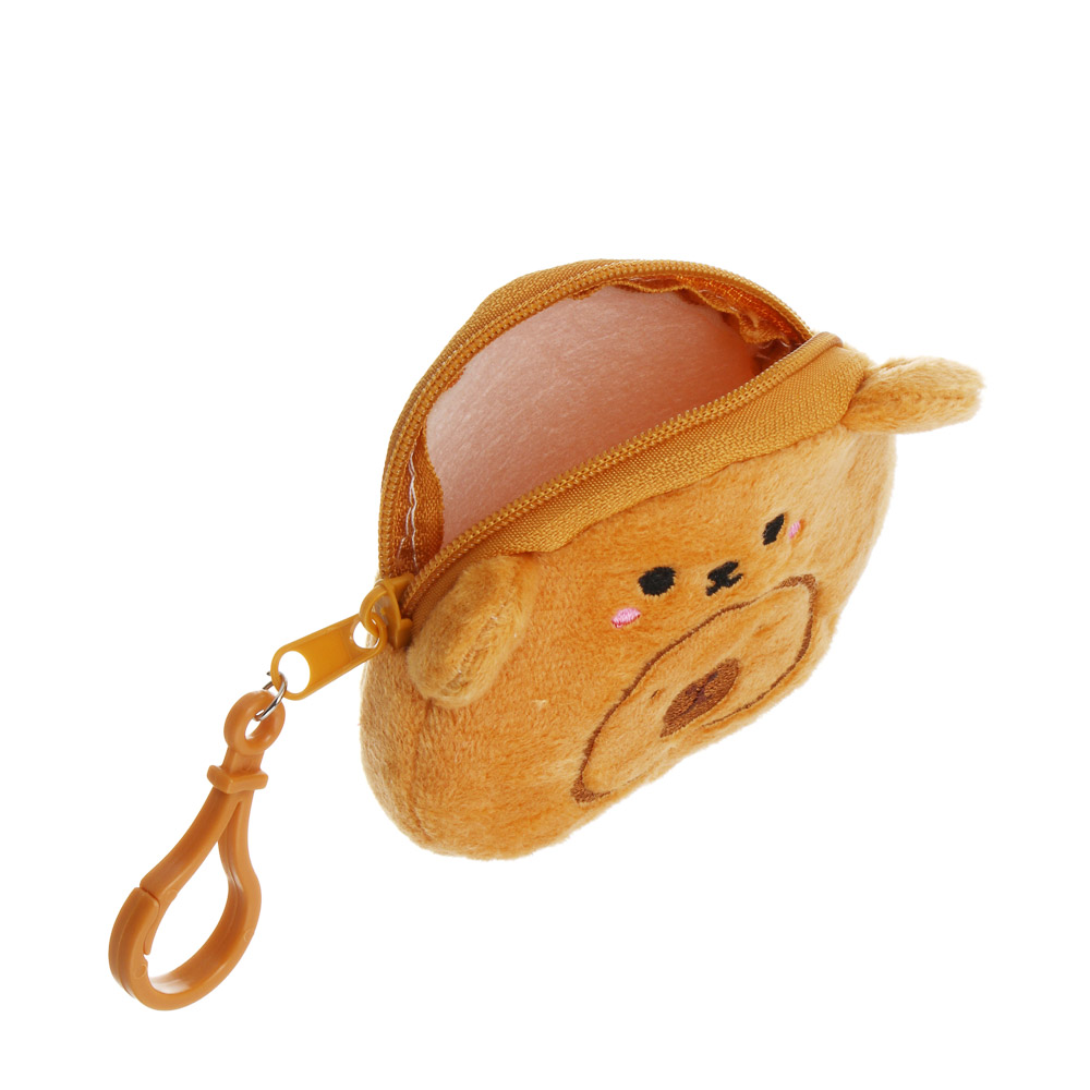 Монетница детская мягкая "Капибарик", полиэстер, пластик, тм ИГРОЛЕНД, 1811-37 - #4