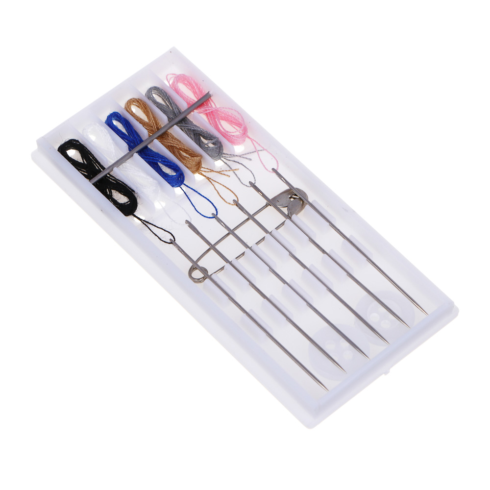 Набор швейный дорожный 15 пр., 7,5х3,5см, металл, пластик - #3