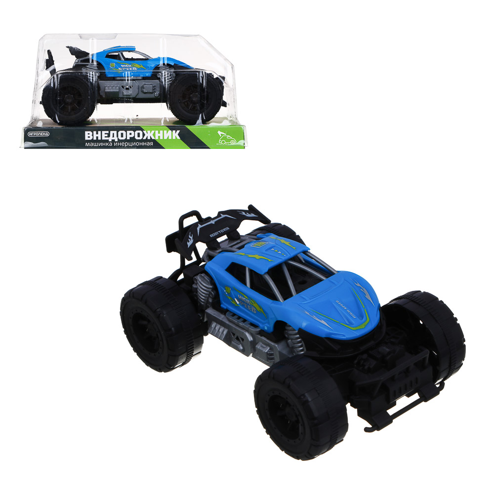 ИГРОЛЕНД Машинка Внедорожник, инерция, 18х10,5х10 см, 6 дизайнов - #1