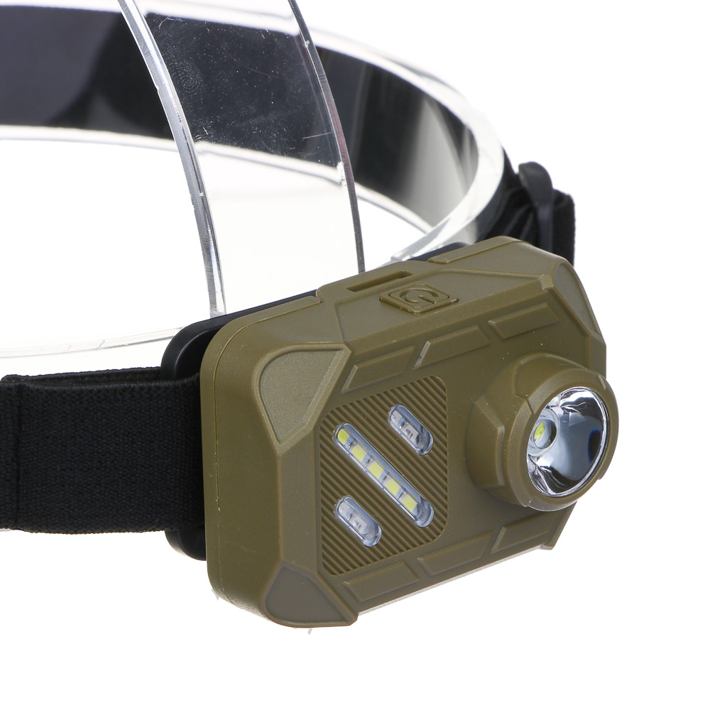 ЕРМАК Фонарь налобный, SMD LED, 3 режима, 3хААА, 67х51х40 мм, пластик, красный свет - #5