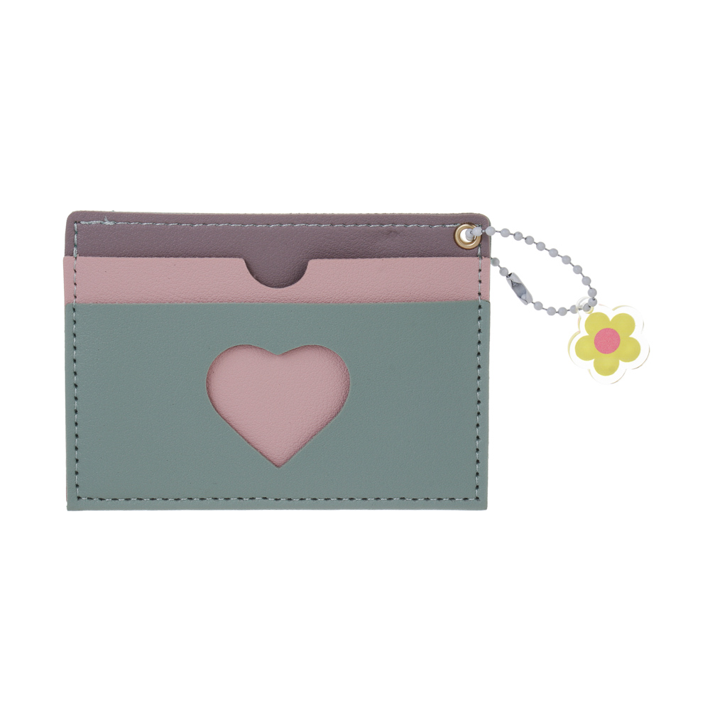 Кардхолдер с окном 3 отделения тм ЮL Sweet Heart, ПВХ, 10,5х7,5см, 4 цвета, С394-1Н - #2