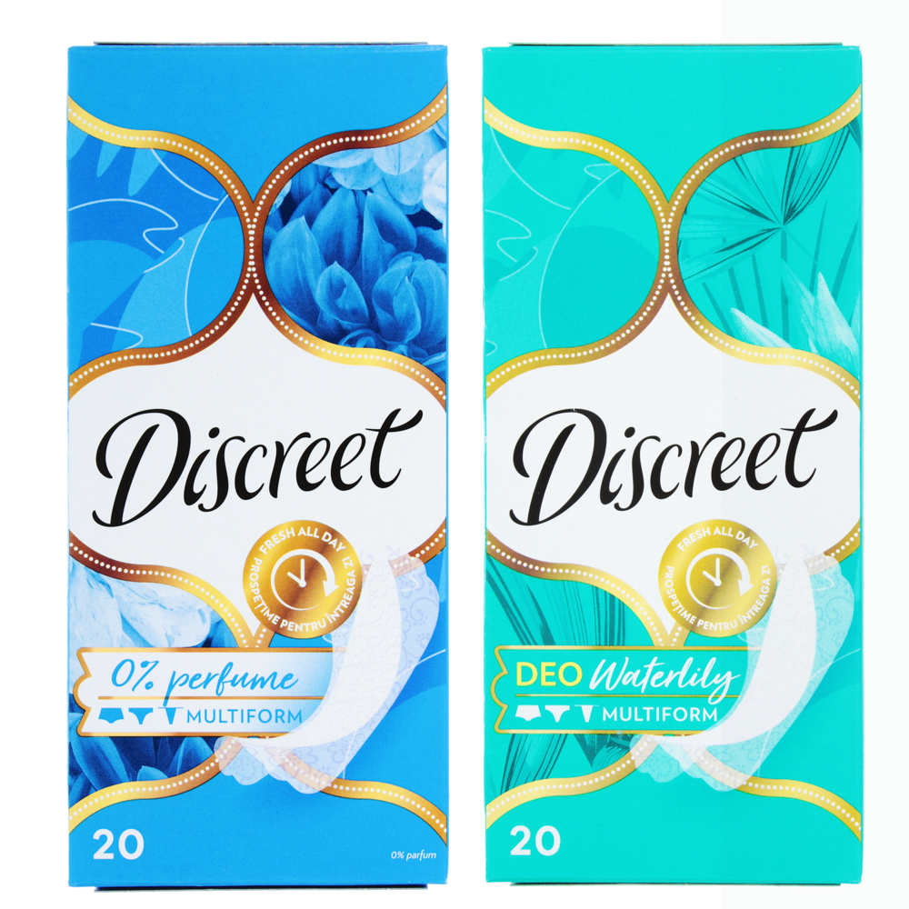 Прокладки ежедневные DISCREET 2 вида, к/у, 20шт - #1
