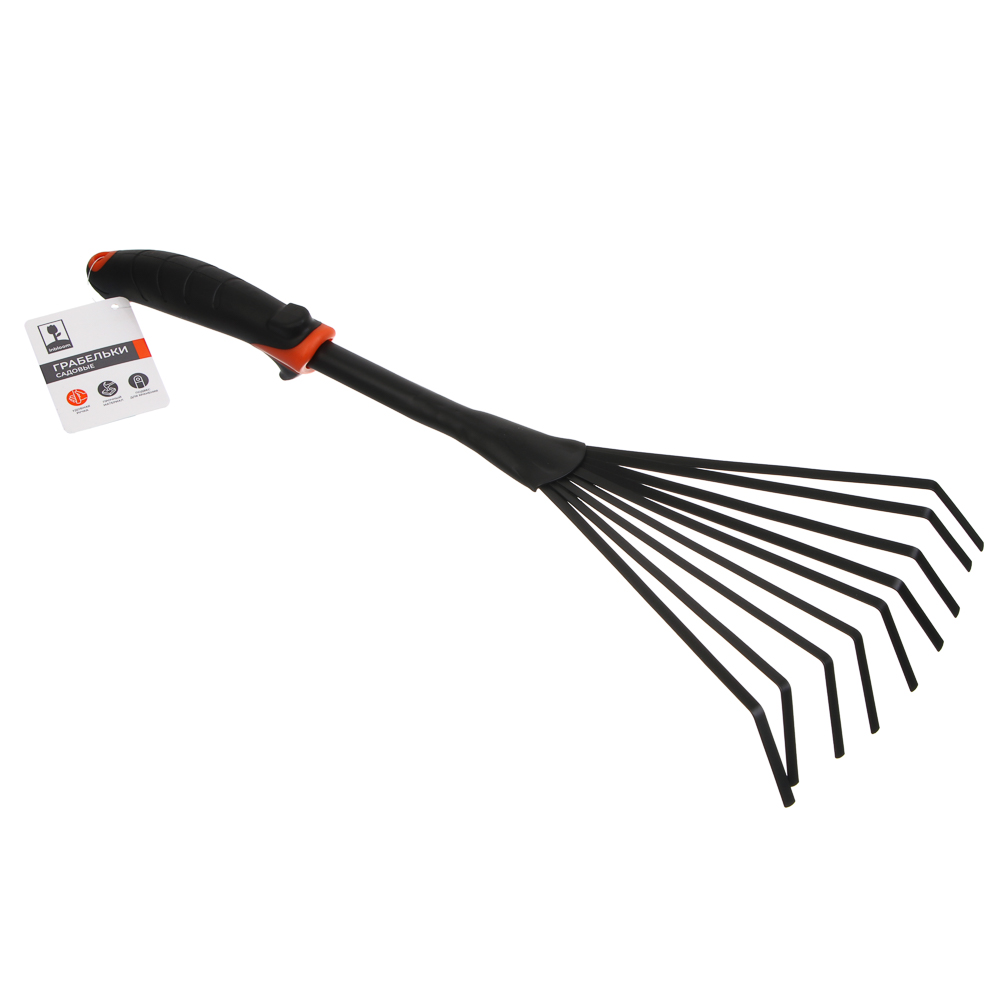 INBLOOM Грабельки садовые, удлиненные, 48х12см, PP, TPR, металл - #6