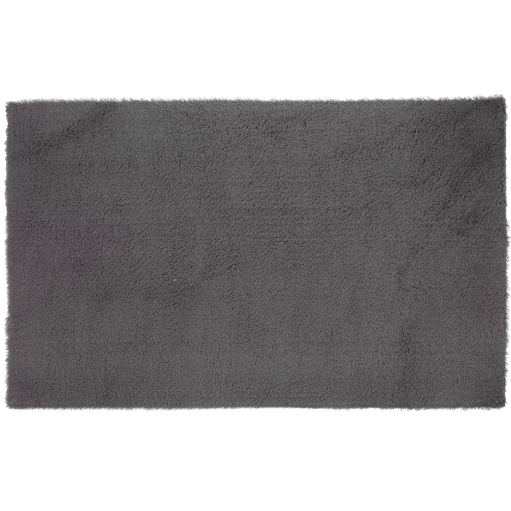 Коврик плюшевый 50х80 т.серый 03 - #1