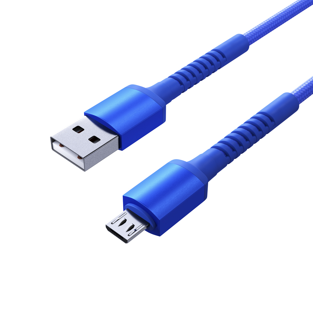 BY Кабель для зарядки XXL Micro USB, 2 м, 3А, Быстрая зарядка QC3.0, синий - #4