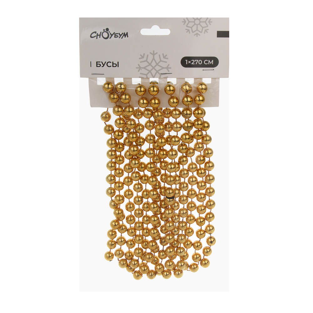 СНОУ БУМ Бусы 1x270 см, пластик, микс, 26-473 - #4