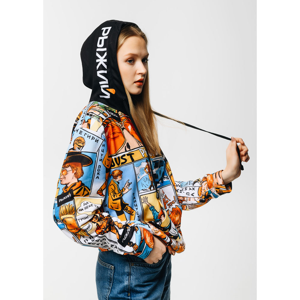 Джемпер для взрослых "Комиксы Рыжий", размер 3XL, футер (100% полиэстер) - #2