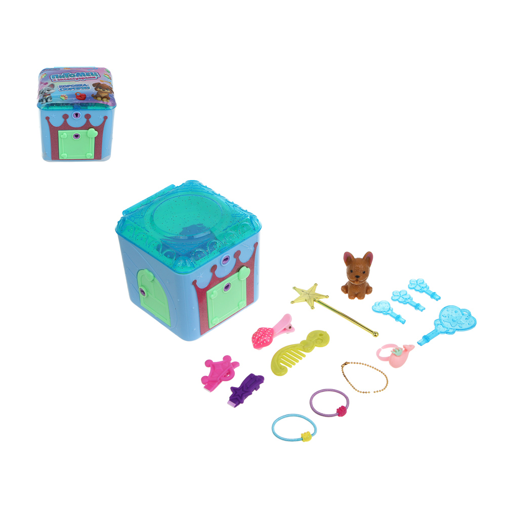 ИГРОЛЕНД Питомец с акс. "Коробка-сюрприз", ABS, 8,8х8,8х8,8 см, 6 диз. - #1