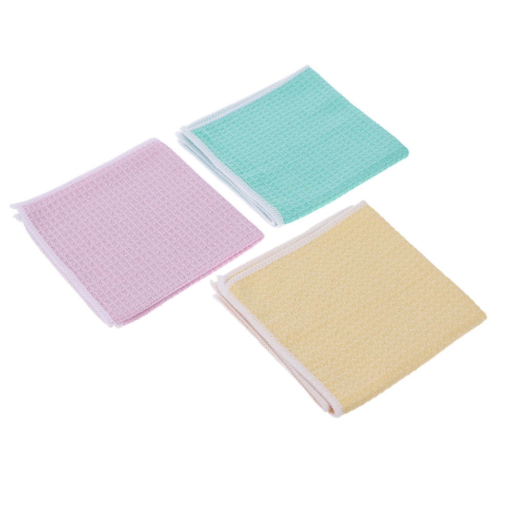 VETTA Салфетка из микрофибры вафельная махровая, 30х30см, 300г/кв.м., 3 цвета - #1