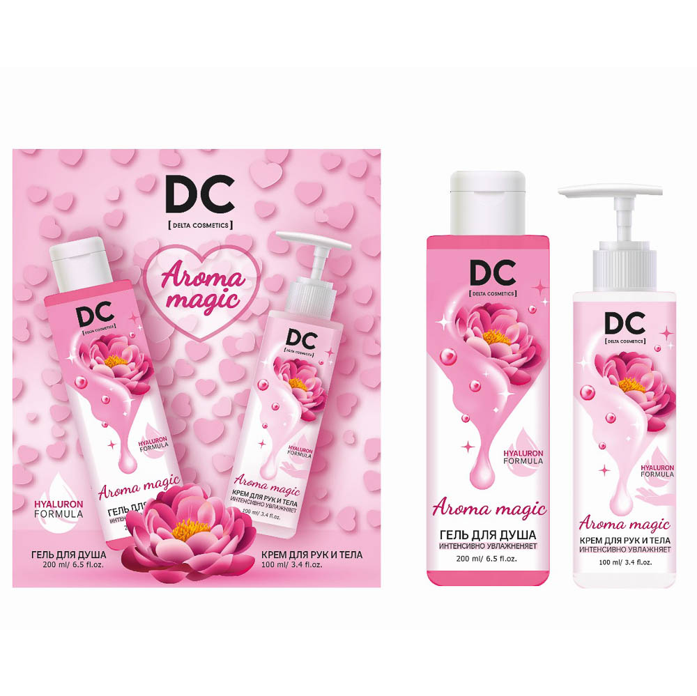 Подарочный набор женский DC Aroma magic:Гель для душа 200мл+крем для рук и тела 100мл - #1