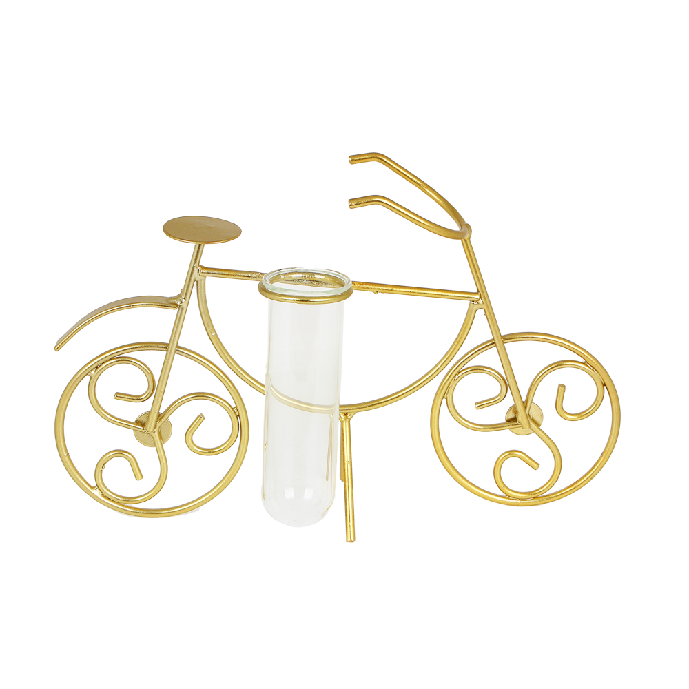 Ваза-колба стеклянная "Велосипед", 15х23х6 см - #2