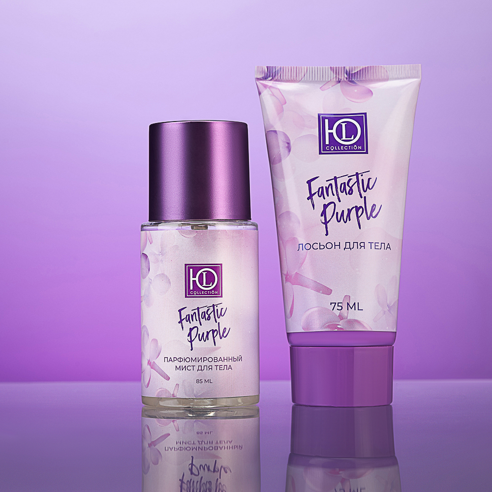 ЮL Набор парфюмированный "Fantastic Purple" (лосьон для тела 75 мл + мист для тела 85 мл) - #12