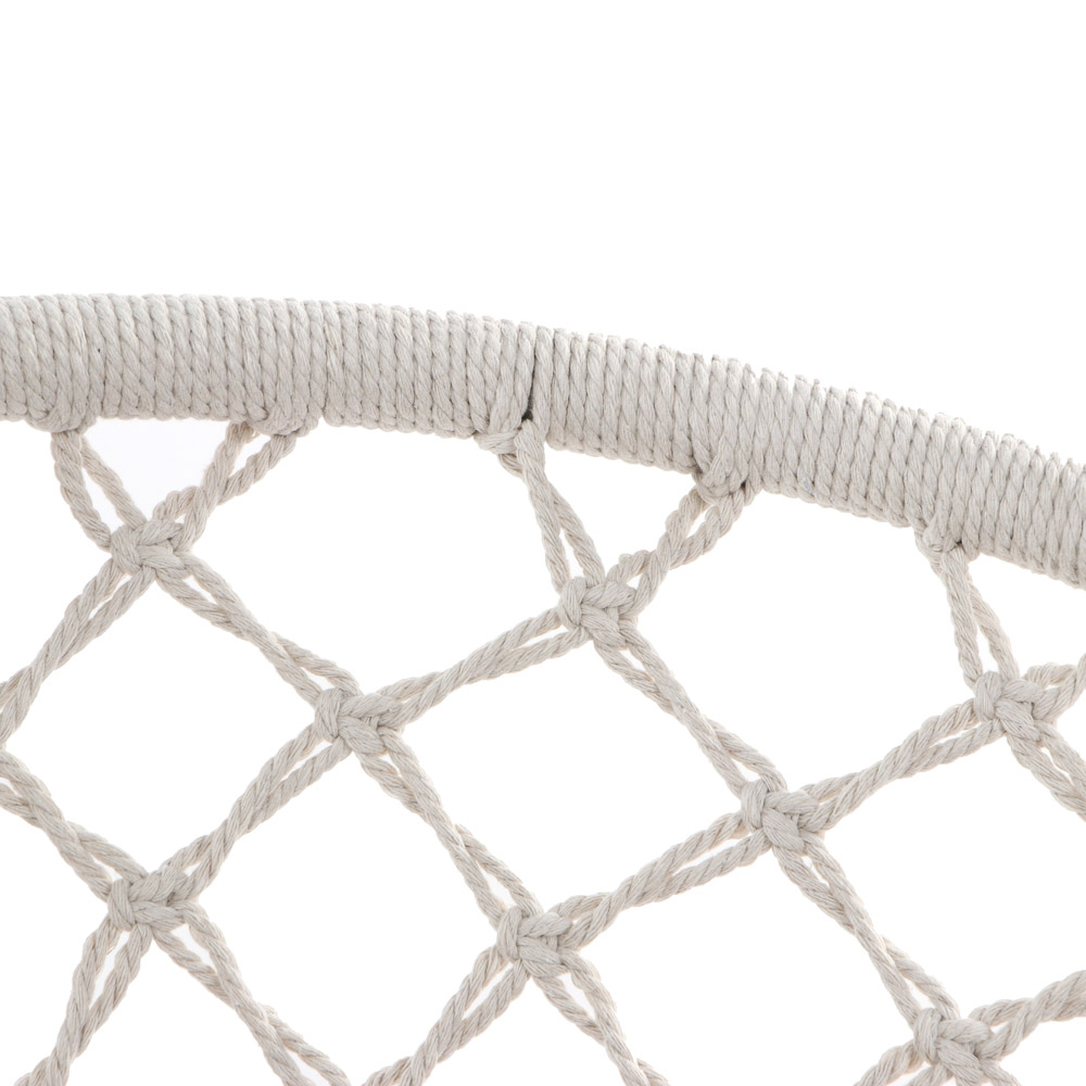 Кресло подвесное плетеное круглое тм INBLOOM, d=60/80см, хлопок, сталь - #5