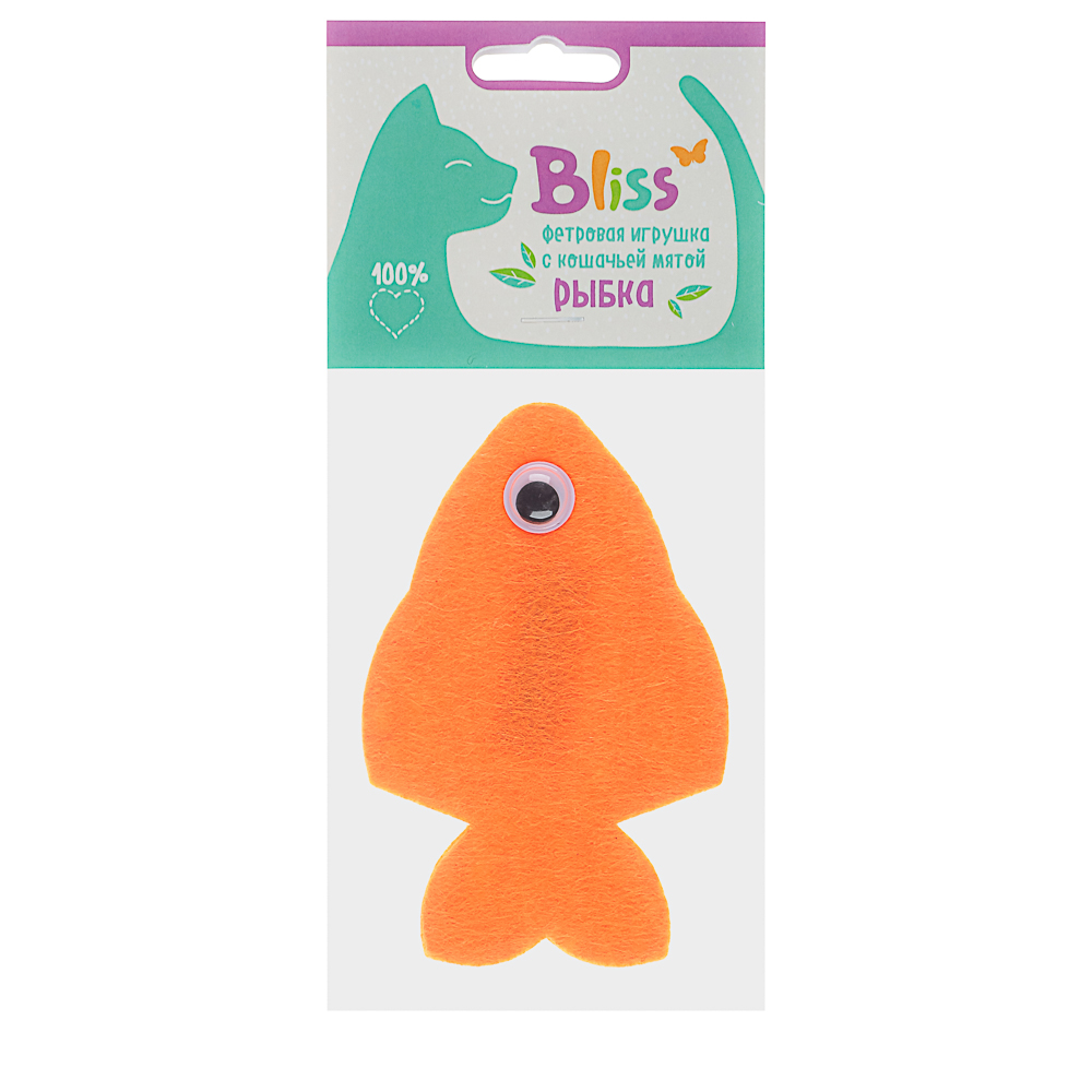 Игрушка Bliss с кошачьей мятой в ассортименте ("Рыбка", "Паучок", "Мышка") - #12