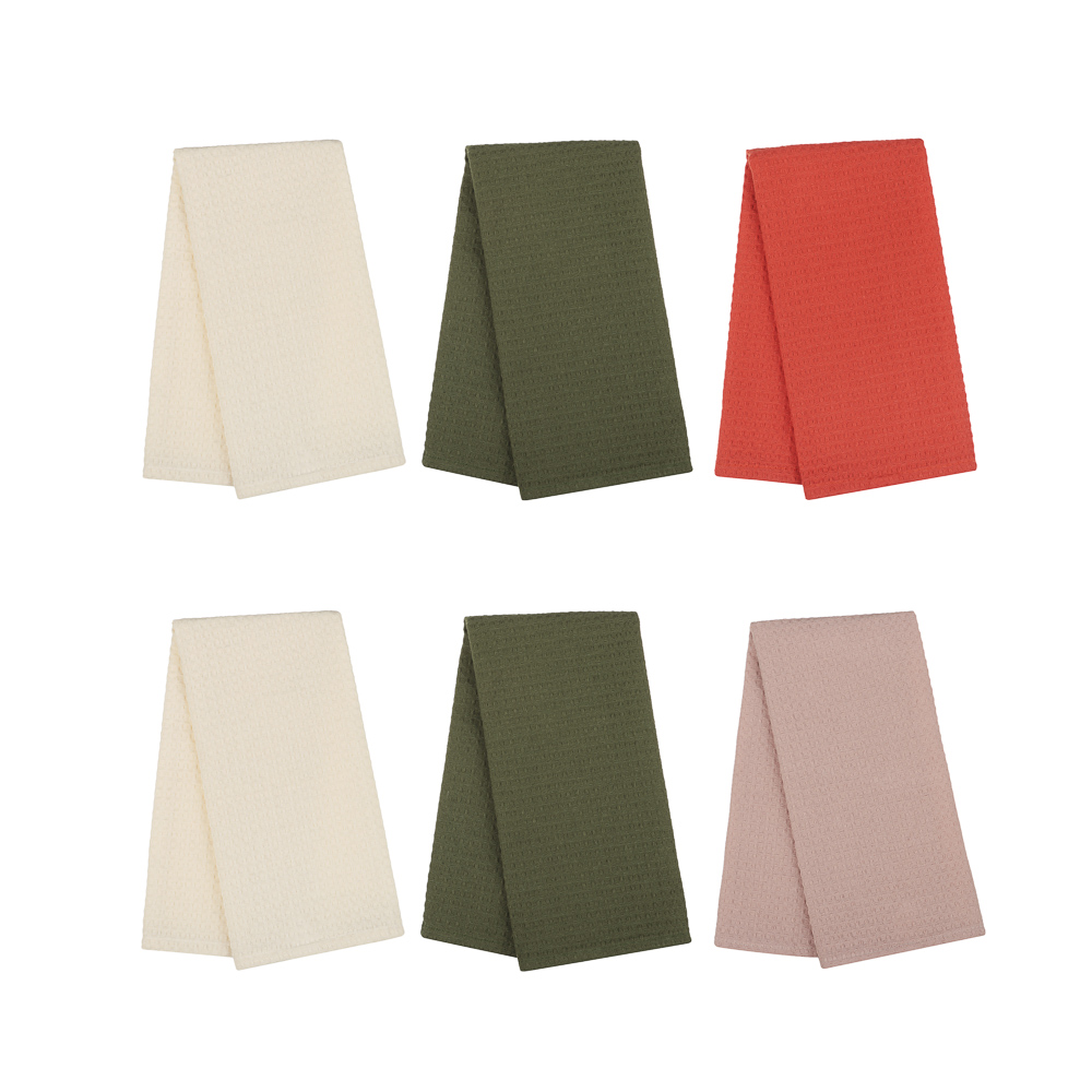 PROVANCE Кантри Комплект вафельных полотенец 3шт, 40х60см,100% хлопок, 2 цвета - #2