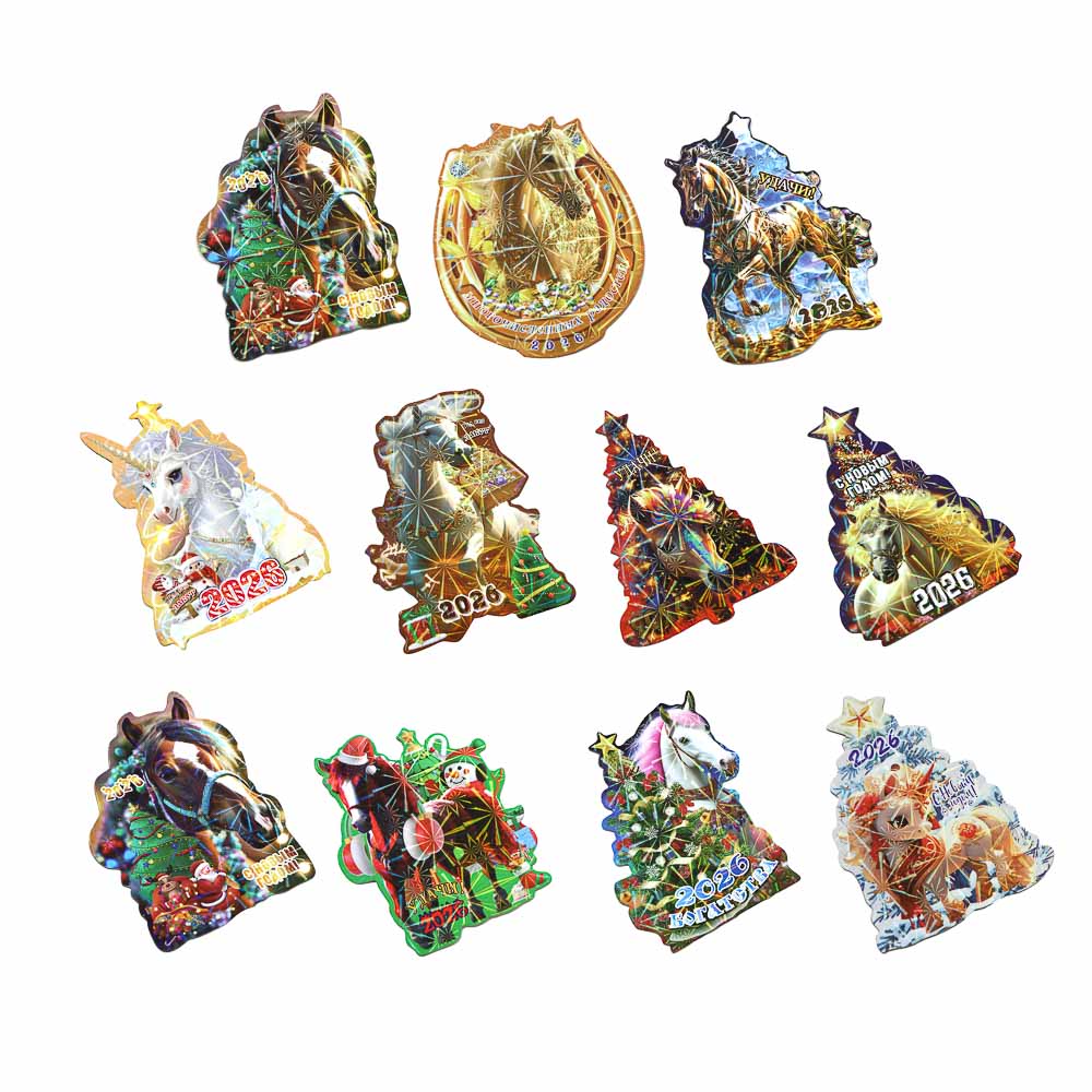 Магнит тм СНОУ БУМ, 7x9 см, бумага, микс - #1