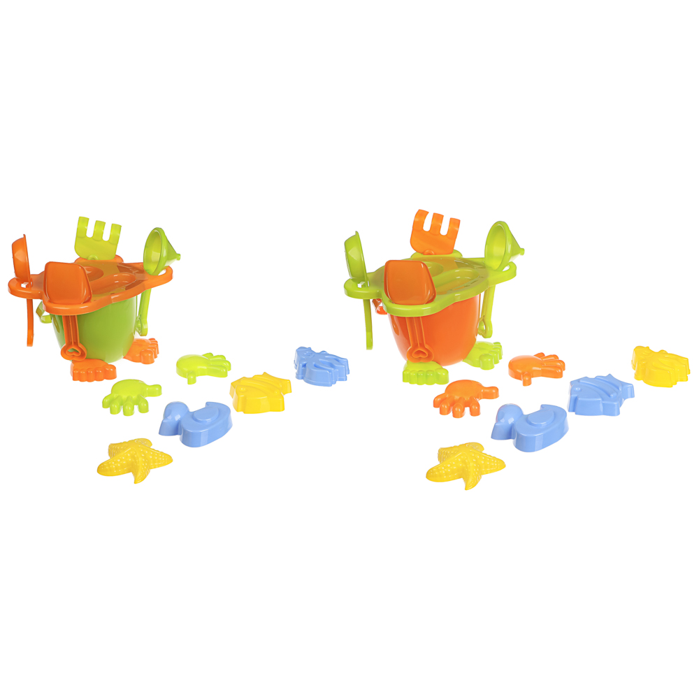 Набор для игры в песке "Дружок", ИГРОЛЕНД, 9 предметов, для детей 3+ - #1