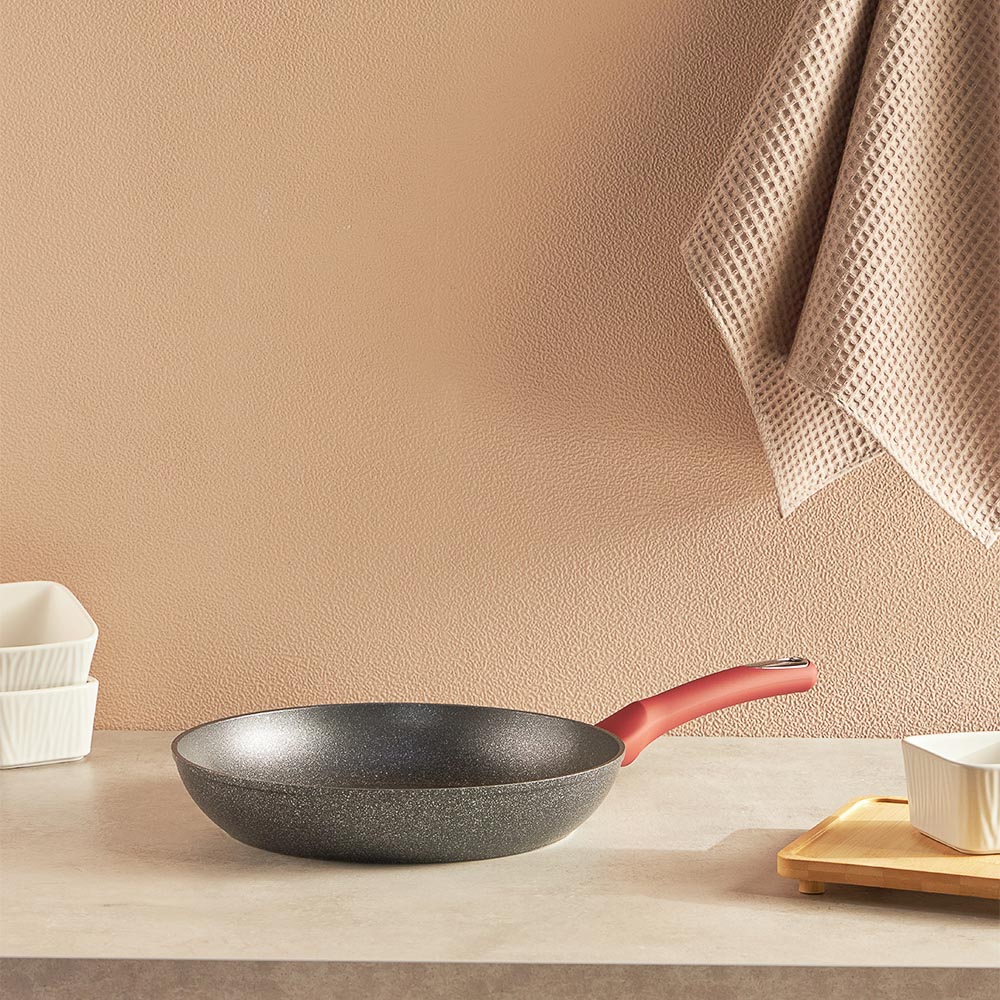 SATOSHI Лувьер Сковорода литая d28см, антипригарное покрытие мрамор, индукция - #9