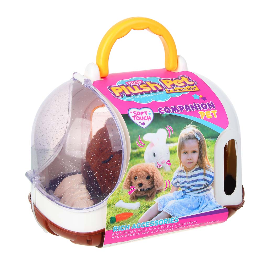 ИГРОЛЕНД Питомец интерактивный в переноске, 2хАА, ABS, полиэстер, 17,5х24х22 см - #11