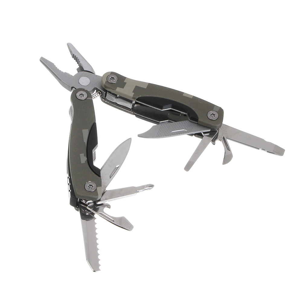 Мультитул многофункциональный тм BY Русские Супергерои, 15 функций, нержавеющая сталь, 9,9 см - #1