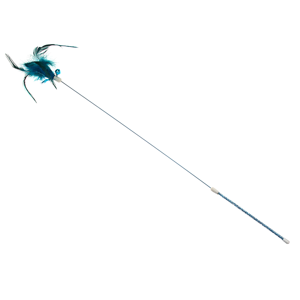 VETTA Игрушка-дразнилка для домашних животных, пластмасса, перья, 60,5 см - #3