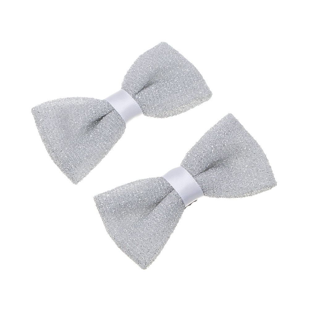 ЮНИLOOK Зажимы для волос 2шт, 5,5см, сплав, полиэстер, 4 цвета, ACS-131нг - #2