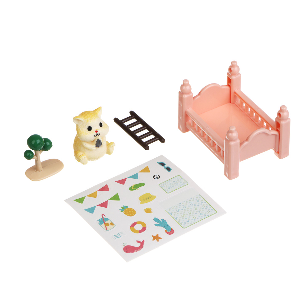 ИГРОЛЕНД Питомец с акс. "Хомяк в спальне", ABS, PP, 8х5х12 см, 6 диз. - #6