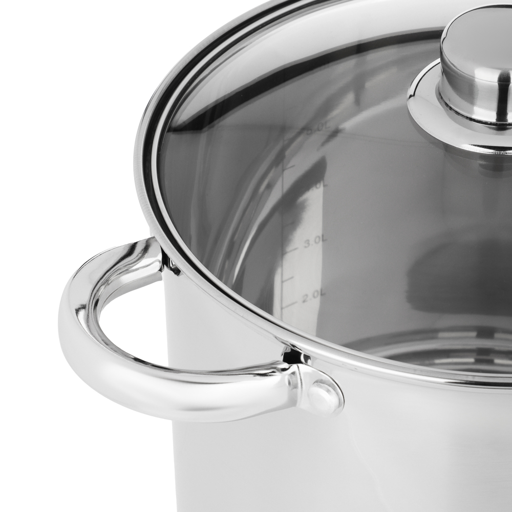 VETTA Орландо Кастрюля 22х19см, 7,0л, со стекл. крышкой, индукция - #4