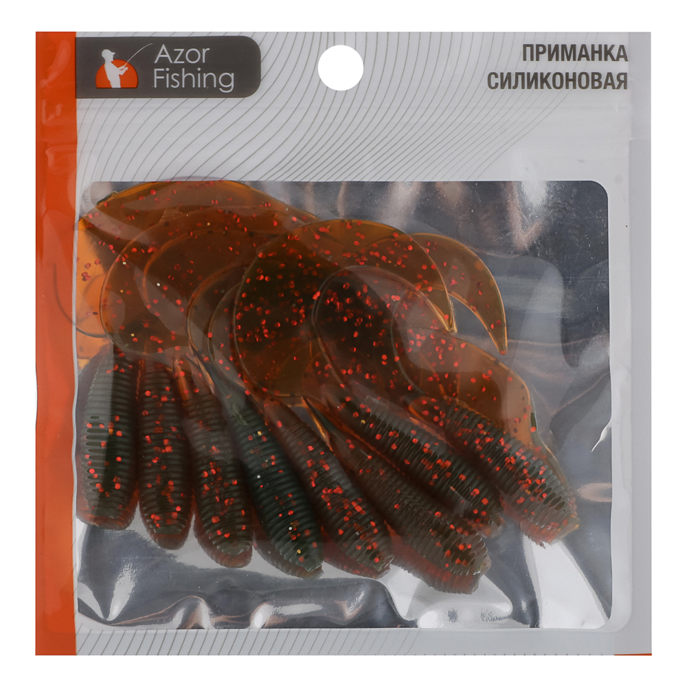 Приманка мягкая "Shad" тм AZOR FISHING, силикон, 9см, 8шт. в уп, 5 цветов - #4