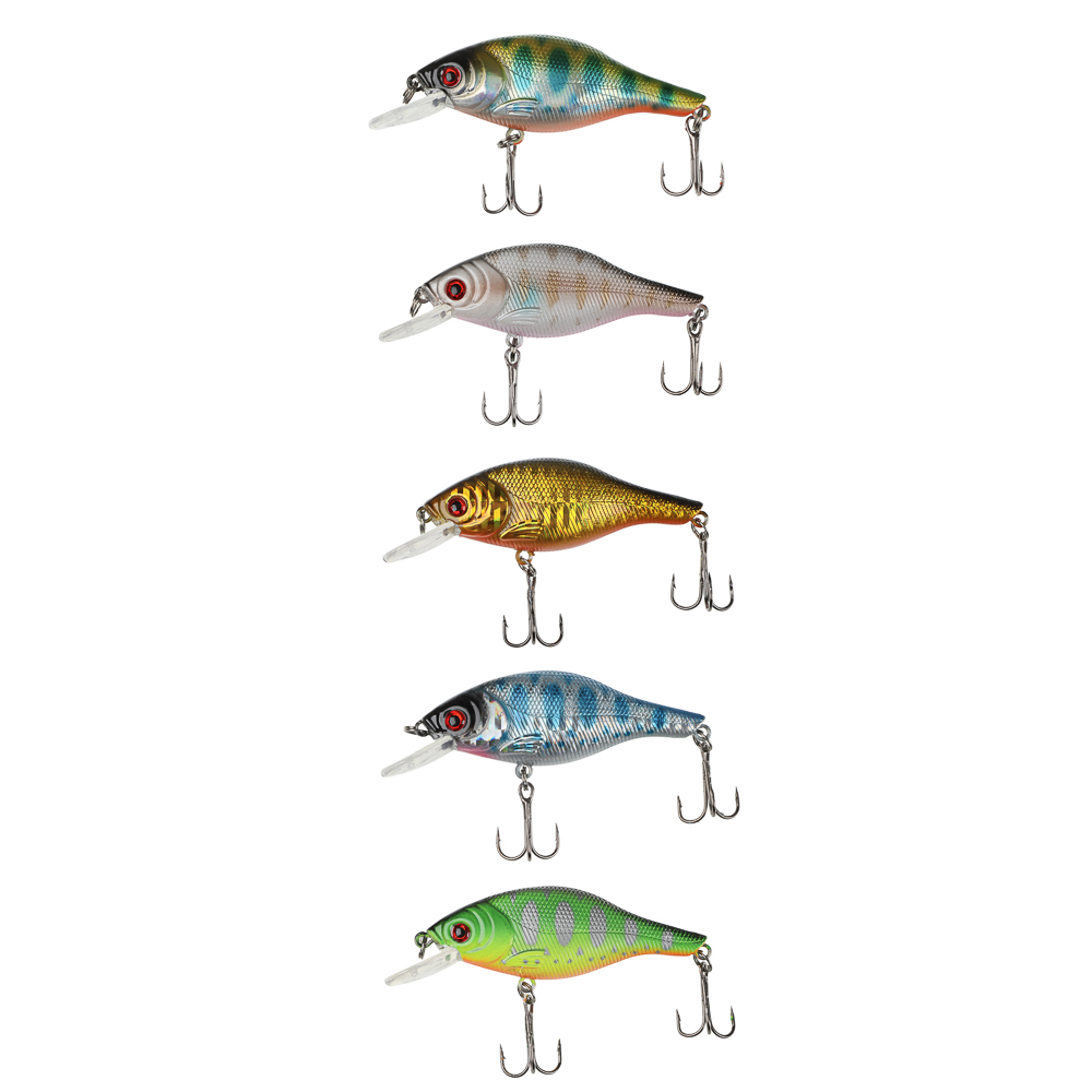 Воблер "Фэри Крэнк" тм AZOR FISHING, F, 8,8гр, 80мм, 0,0-1,5м, 5 цветов - #1